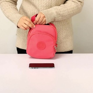 Balo Vải Thời Trang Mini B Hồng