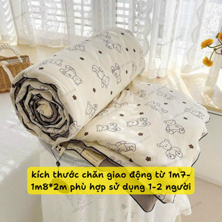 Chăn hè COTTON POLY trần bông 3 lớp (Được chọn mẫu)