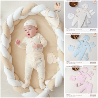 LiL Tặng phụ kiện- Bộ sơ sinh bé trai/bé gái chất liệu petit mềm mát