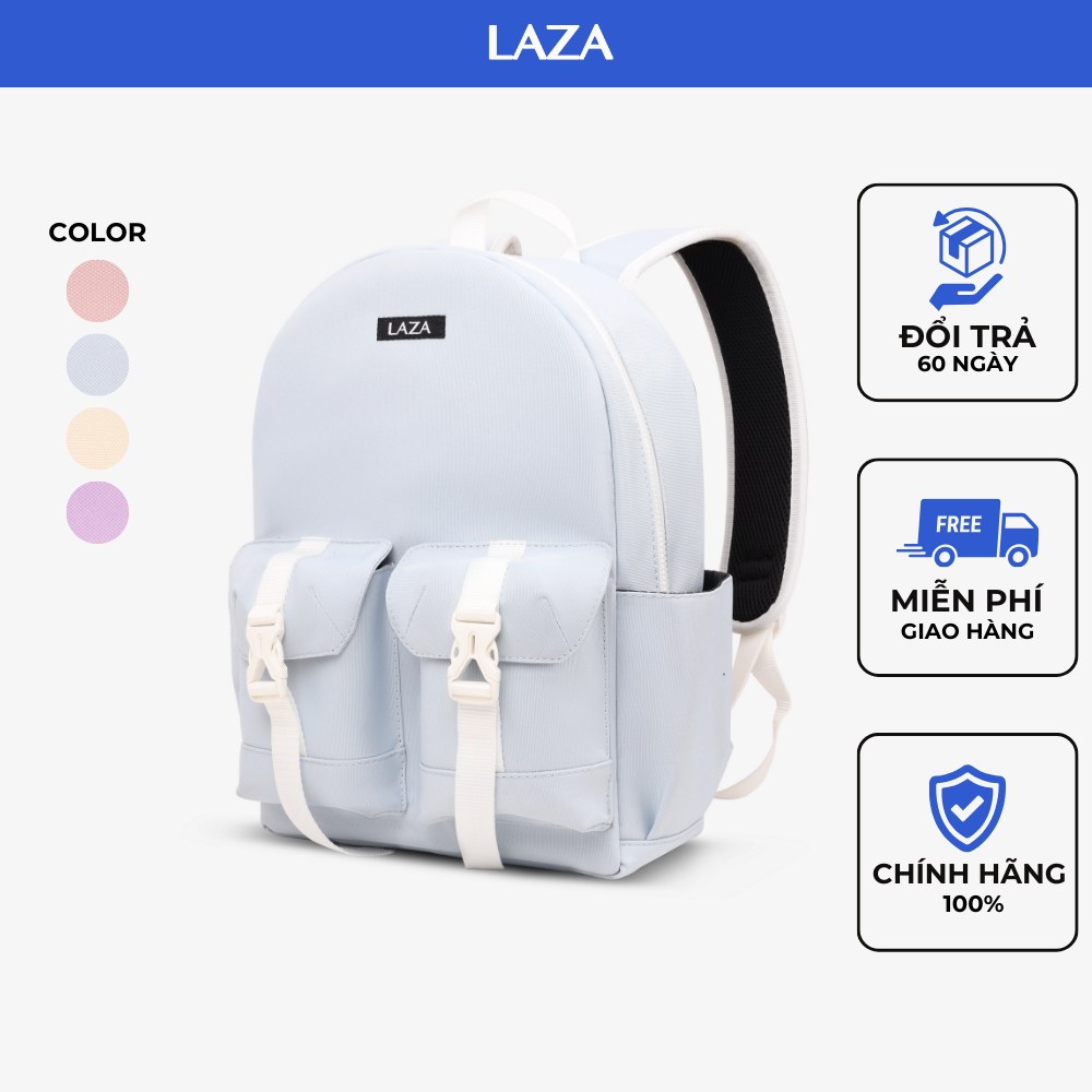 Balo laptop LAZA thời trang Vernaz Backpack 656 - Chất liệu canvas trượt nước - Bảo hành TRỌN ĐỜI
