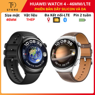 Đồng hồ thông minh Huawei Watch 4 46mm LTE dây da và silicon