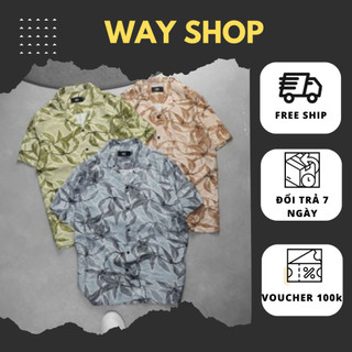 Sơ mi nam Lofer Way Shop chất liệu đũi mềm mịn, thoáng mát, form rộng mặc hằng ngày