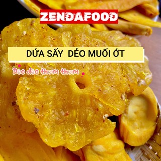 Dứa muối ớt sấy dẻo zenda.food, thơm sấy dẻo muối ớt 250gram