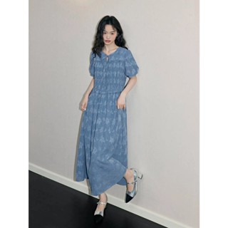 Váy dáng dài họa tiết hàng xuất Kuose