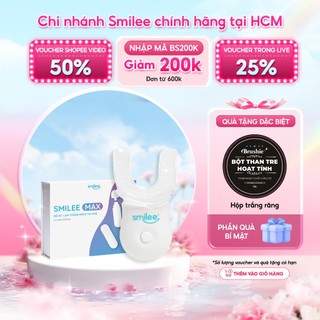 Tẩy trắng răng tại nhà Smilee Max trắng từ 3 đến 6 tone sau 1 liệu trình, ngăn ngừa sâu răng, viêm nướu 