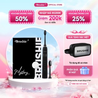 Bàn chải điện Brushie Limited, công nghệ sóng âm sonic, làm trắng răng, chải sạch mảng bám