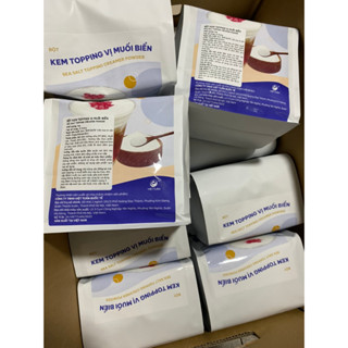 BỘT KEM TOPPING VỊ MUỐI BIỂN VIỆT TUẤN bột tạo màng sữa thơm ngon, sánh mịn, béo ngậy với cà phê