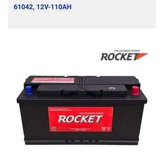 Bình ắc quy 12v khô miễn bảo dưỡng rocket smf 61042, 12v-110ah