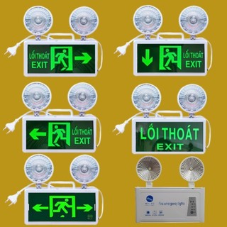  Đèn Exit Đèn Thoát Hiểm Chỉ Lối Thoát đèn phòng cháy chữa cháy có đèn mắt mèo 
