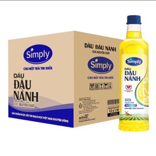 Dầu ăn Simply đậu nành 1L (date mới nhất)