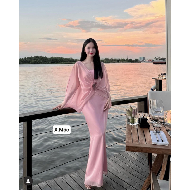 Đầm tơ lụa vân nhăn liat lụa siu mềm 💋