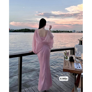 Đầm tơ lụa vân nhăn liat lụa siu mềm 💋