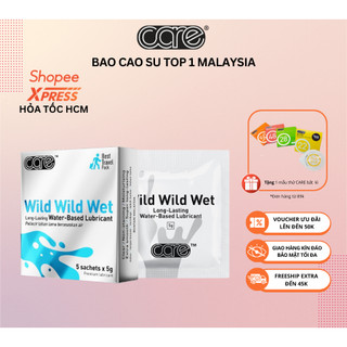 Gel Bôi Trơn CARE Dạng Gói Gốc Nước Lâu Khô, An Toàn, Cho Cảm Giác Siêu Trơn, Hương Dịu Nhẹ hỗ trợ cao cao su carelatex