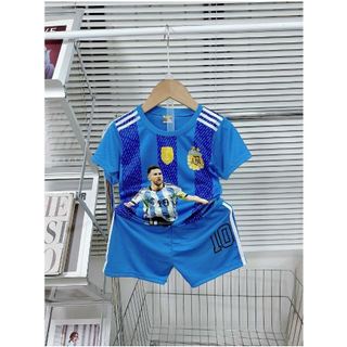 Bộ thể thao bóng đá in hình messi form chuẩn hình 5D sắc nét(16kg-36kg)