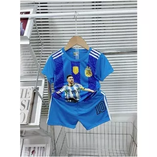 Bộ thể thao bóng đá in hình messi form chuẩn hình 5D sắc nét(16kg-36kg)