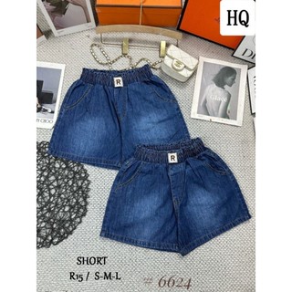 Quần short jean nữ lưng thun size SML
