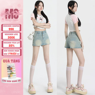 Chân Váy Jean Ngắn Dáng Chữ A Có Quần Mặc Trong MiSU Quần Giả Chân Váy Dáng Ngắn Sexy GV