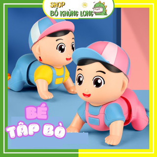 Đồ chơi em bé tập bò cho bé yêu giúp bé tập bò có phát nhạc bé di chuyển đồ chơi tập bò cho bé - bố khủng long