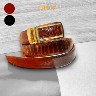 Thắt Lưng Da Đà Điểu Thật 100% Cao Cấp Hàng Hiệu TD01 - Dây Nịt Đà Điểu Thời Trang Cho Nam Size 3,5CM