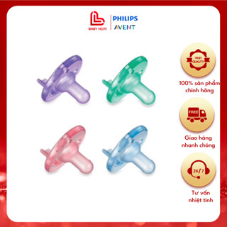 Ty ngậm Philips AVENT Soothie siêu mềm cho bé 0-3m [Bé sơ sinh]