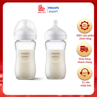 Bình sữa thủy tinh Avent Natural 240ml