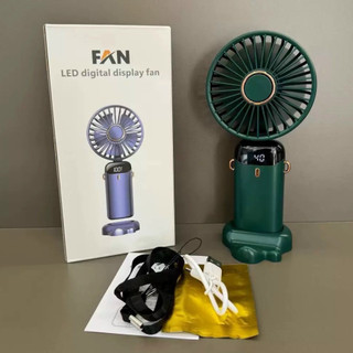 Quạt tích điện mini, Quạt cầm tay tích điện 5 chế độ gió mạnh mẽ, nhỏ gọn xinh xắn rễ ràng mang theo
