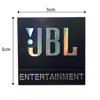 Tem JBL giá 2 cái, vuông 5cm, nhựa cứng màu đen