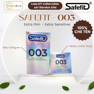 Bao cao su safefit siêu mỏng 003 - siêu mỏng 0.03mm