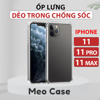 Ốp lưng Iphone 11 Pro Max, Iphone 11, Iphone 11 Pro, TPU dẻo trong suốt chống sốc, ốp điện thoại bảo vệ viền camera