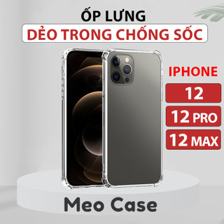 Ốp lưng Iphone 12 Pro Max, Iphone 12, Iphone 12 Pro, TPU dẻo trong suốt chống sốc, ốp điện thoại bảo vệ viền camera