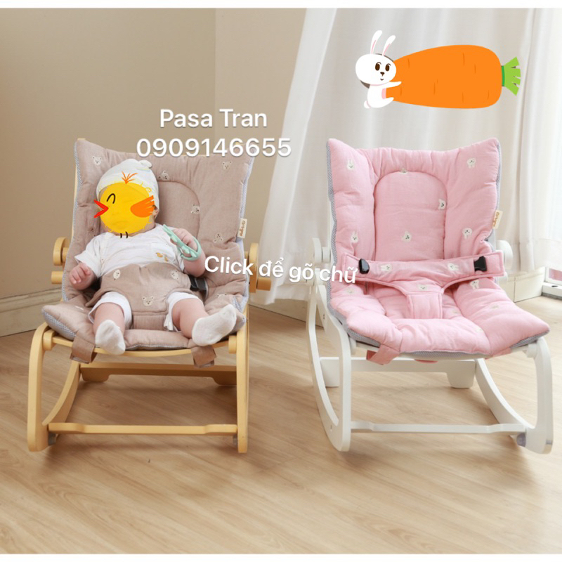 Ghế gỗ bập bênh đa năng