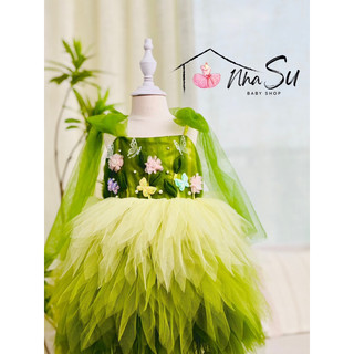 Váy xanh trong rừng hoa NS72, Đầm hoá trang nàng tiên tinker bell