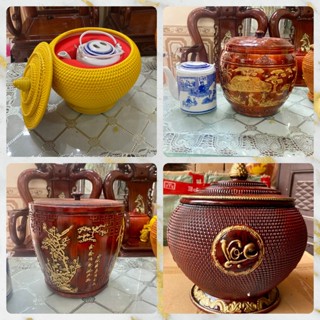 Giỏ ủ trà, giành tích giữ nhiệt 1.5L- ấm tích bát tràng chất lượng cao