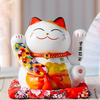 Mèo Thần Tài Kim Vận Phát Tài 16cm