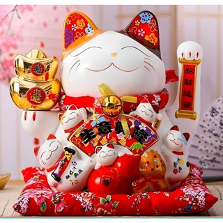 Mèo Thần Tài Vẫy Tay Mèo May Mắn Siêu To Khổng Lồ