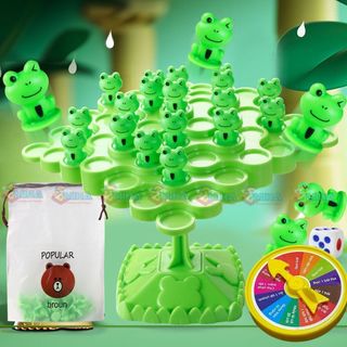 Đồ Chơi Xếp Hình Cây Thăng Bằng 50 Con Ếch Giáo Dục Sớm Phát Triển Tư Duy Cho Trẻ 2 tuổi trở lên.