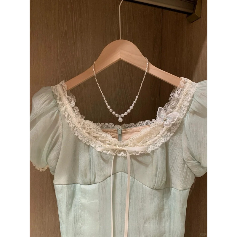 váy tơ viền re