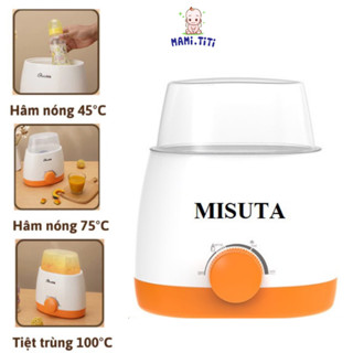 Máy hâm sữa tiệt trùng bình sữa 4 chức năng Misuta, hâm nóng, ủ ấm, tiệt trùng bình sữa, hâm thức ăn, bảo hành 12 tháng