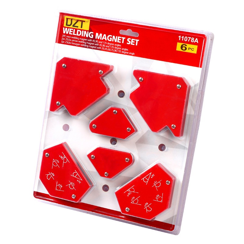 Bộ 6 món ke góc 30 độ 45 độ 75 độ 60 độ 90 độ 135 độ phụ trợ hàn Hồ quang có nam châm