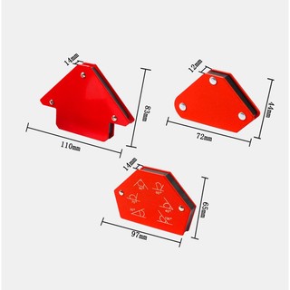 Bộ 6 món ke góc 30 độ 45 độ 75 độ 60 độ 90 độ 135 độ phụ trợ hàn Hồ quang có nam châm