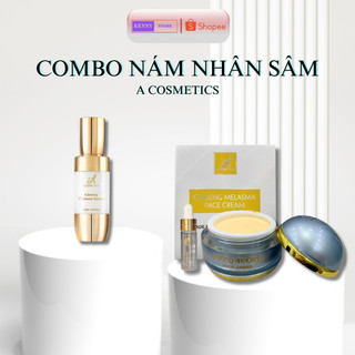 Combo kem face nám nhân sâm + serum nám nhân sâm a cosmetics mỹ phẩm phương anh
