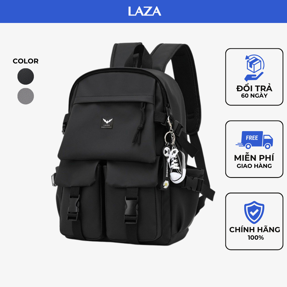 Balo laptop LAZA Rosy Backpack 496 - chất liệu chống thấm nước - chính hãng LAZA phân phối