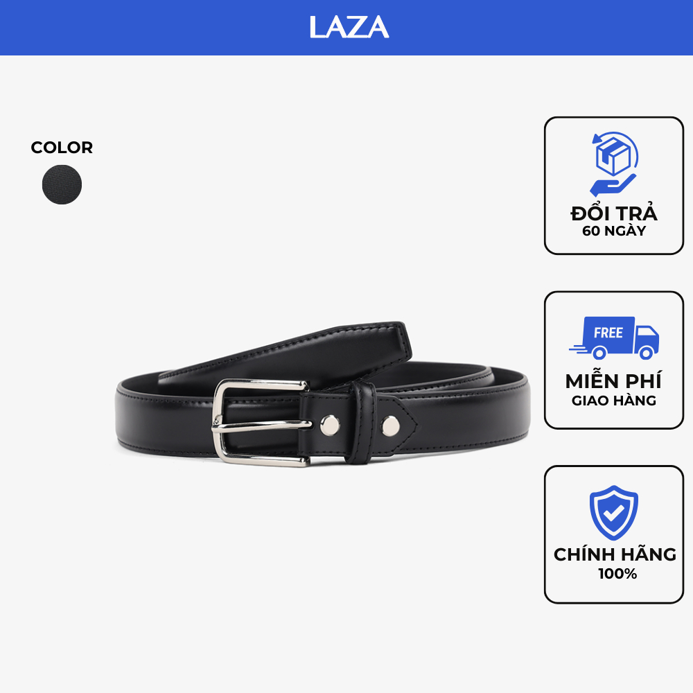 Thắt lưng nam khóa kim chất liệu da bò nhập khẩu Kling LAZA 616 - Mặt dây hợp kim cao cấp (full box)