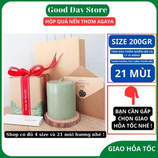 Nến thơm AGAYA candle cup thơm phòng thư giãn với thành phần thiên nhiên từ sáp cọ và tinh dầu tự nhiên