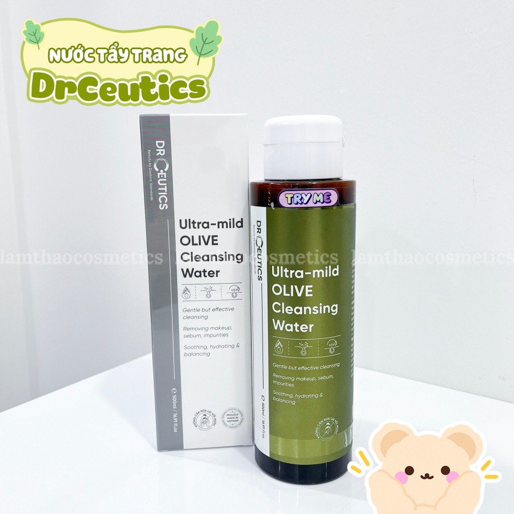 Nước Tẩy Trang Làm Sạch Sâu Và Dưỡng Ẩm Cho Mọi Loại Da DrCeutics Ultra Mild Olive Cleansing Water | BigBuy360 - bigbuy360.vn