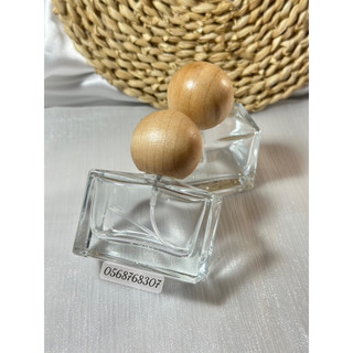 Chai chiết nước hoa 30ml nắp tròn gỗ