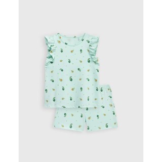 Bộ cotton mặc nhà cộc tay bé gái Canifa