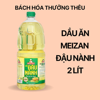 Dầu ăn đậu nành thượng hạng Meizan can lớn 2 lít