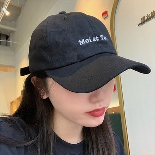 Mũ lưỡi trai ulzzang cao cấp thêu chữ Moi Et Toi