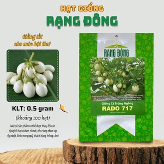 Hạt giống Cà Trứng Ngỗng Rado 717 trái sai, trồng quanh năm - Hạt giống Rạng Đông